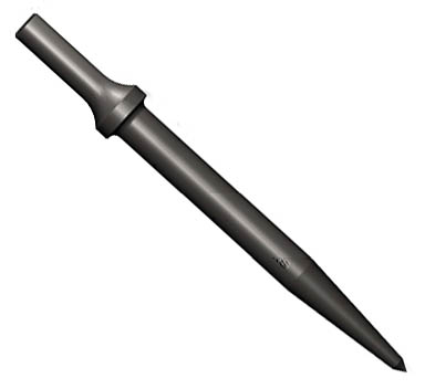 AJAX AIR HAMMER - TAPERED PENCIL POINT PUNCH .SHANK - 6 1 / 2" LONG