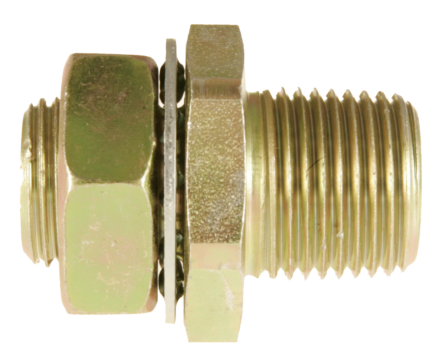 BRASS FITTING - 1/2 X 1/4 X 1-3/4 FRNIP BK HEAD