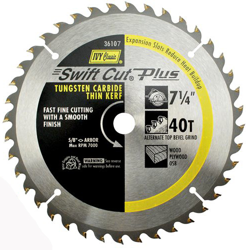 SWIFT CUT PLUS 40 TOOTH CARBIDE BLADE