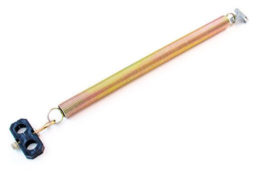 HOSE SUPPORT SPRING  WITH CLIP AND CLAMP 15"