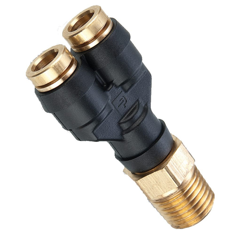 COMPOSITE SWIVEL Y  3/8 T X 3/8 T X 1/4 MP