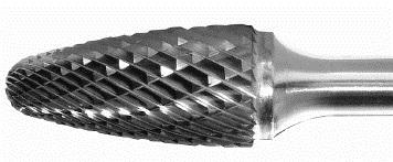 CARBIDE BURR  TREE SHAPE DOUBLE CUT SF-5