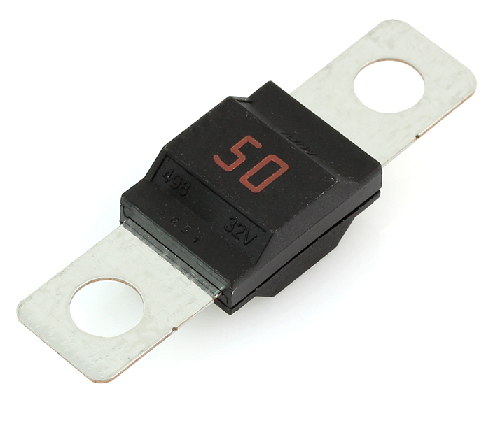 LITTELFUSE MIDI BOLT-DOWN FUSE 50A, 32V, TIME DELAY