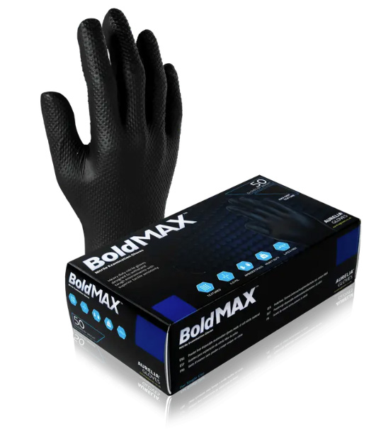 GLOVES LIONGRIP COMMERICAL GRADE NITRILE 100 PER LARGE