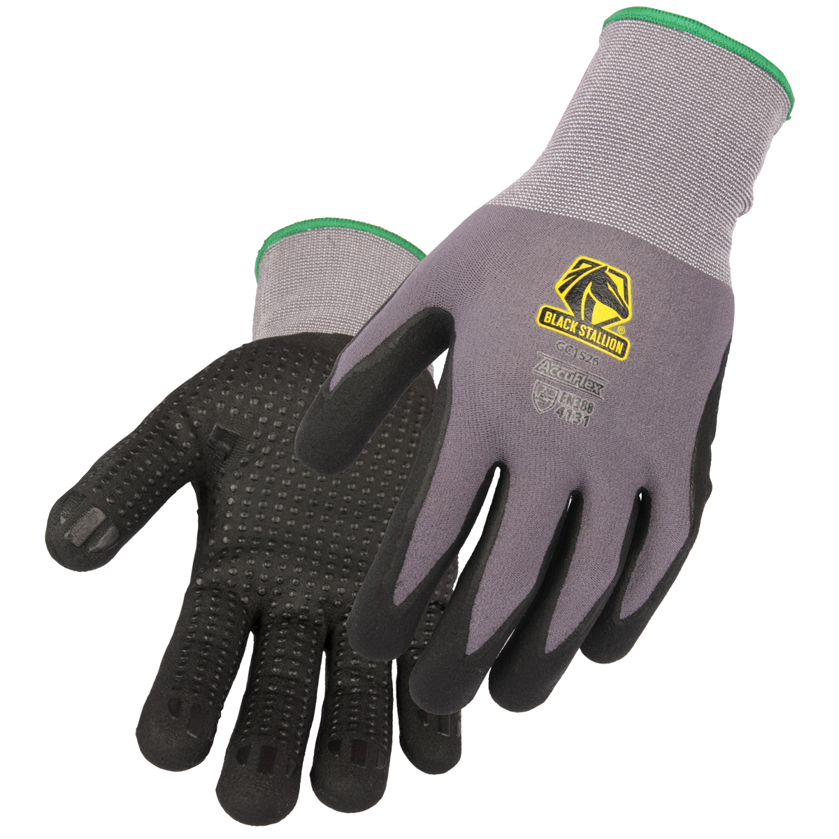 15G NYLON/SPANDEX NITRLE MICRO FOAM COATED WITH DOTS GLOVE LARGE