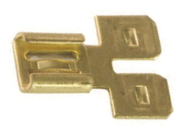 DUAL MALE-FEMALE ADAPTER 1/4 TAB