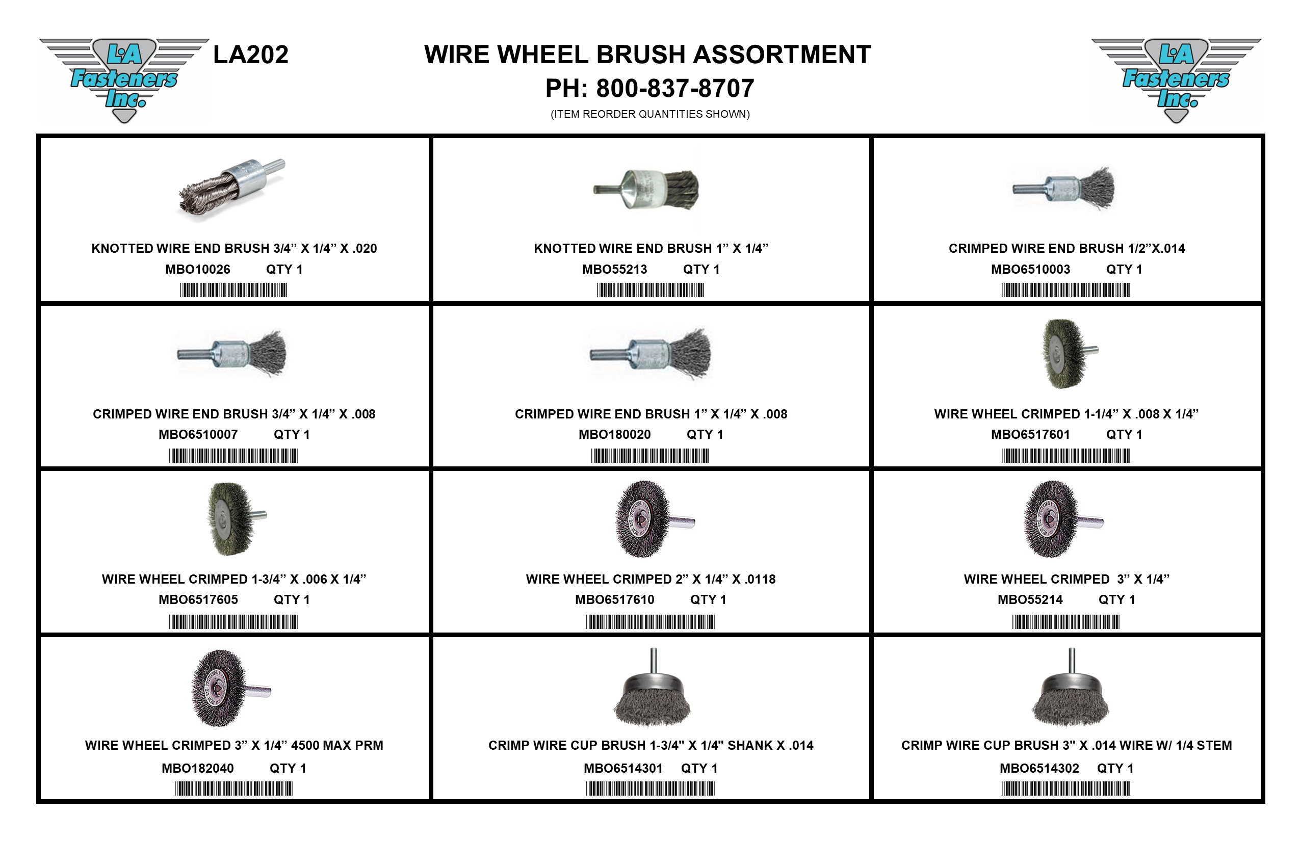 ASSORTMENTS-WIRE WHEEL BRUSH