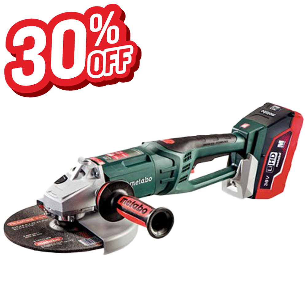 36V 9"ANGLE GRINDER BARE (USES 2 X 18V)