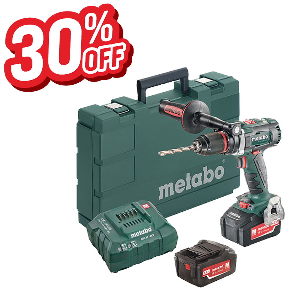 18V HAMMER DRILL/DRIVER IMPACT KIT SSD12 + SB12  W/2 4.0AH BATTERIES &amp; CHARGER