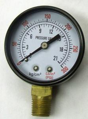 1192 PRESSURE GAGE  1/4 0-300 PSI