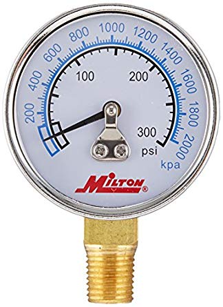 PRESSURE GAGE  1/4 NPT 0-300 PSI