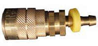 1/4 PUSH-ON COUPLER W/ BARB