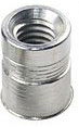 THREADED INSERT 1/4-20 OPEN END KNURLED TIN ROHS COMPLIANT