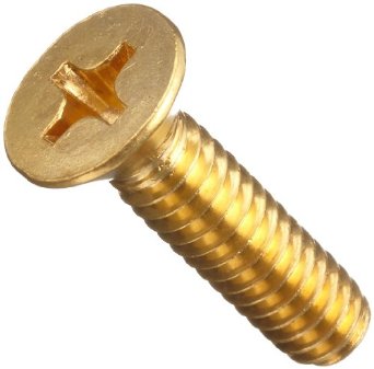 BRASS PH FH MACH screw 1/4 -20 X 3/4