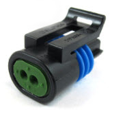 DELPHI 12162193 METRI-PACK 150.2 SERIES SEALED CONNECTOR, 2 WAY FEMALE