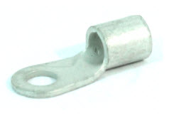 NON-INSULATED BRAZED RING TERMINAL 8GA #10 STUD