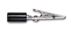 ALLIGATOR CLIP 10 AMP BLACK INSULATED