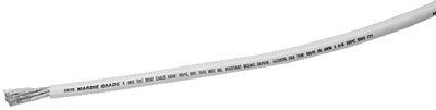 BATTERY CABLE 8 GA WHITE