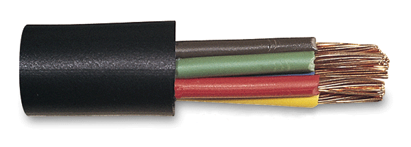 TRAILER CABLE 4 WAY 14 GAUGE (BK,RD,BR,WH)