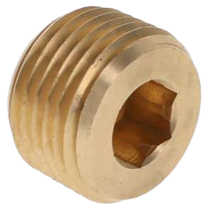 1/8 BRASS CTSK HEX PLUG