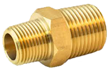 3/4 X 1/2 BRASS FITTINGS - HEX NIPPLES