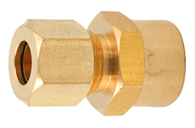 5/8X3/8 BRASS FITTINGS DOT - PLASTIC LINE FEMALE CONNECTORS