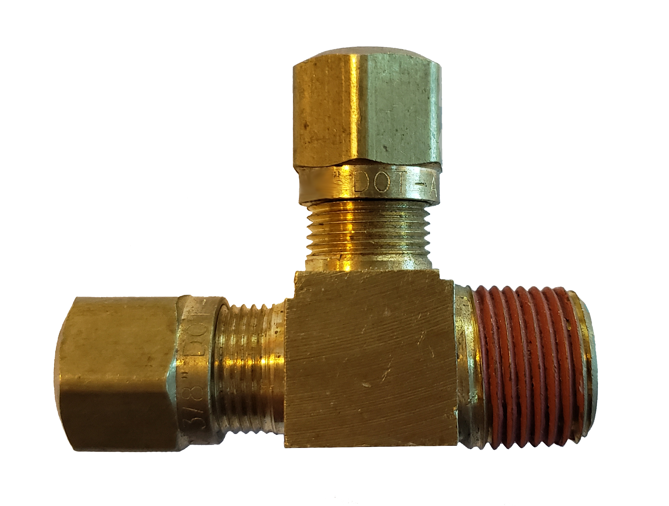 5/8X1/2 BRASS FITTINGS DOT - PLASTIC LINE RUN TEE