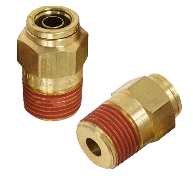5/8X3/8 BRASS PUSHLOK DOT - MALE CONNECTORS