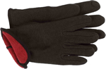 GLOVE - FLEECE LINED BROWN JERSEY
