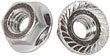 SS SERRATED FLANGE NUT 8-32  18-8