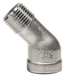 1/8" - STAINLESS STEEL PIPE 45 DEGREE STREET ELBOW